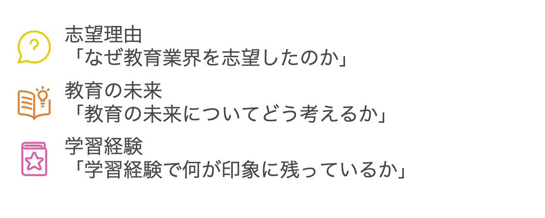 面接で聞かれたこと